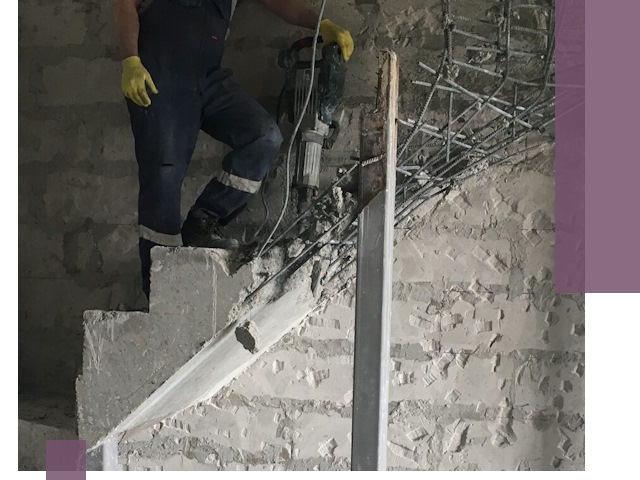 Демонтаж металлических и бетонных лестниц в Карпинске