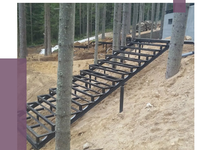 Монтаж металлических лестниц в Карпинске от 13605 руб. 