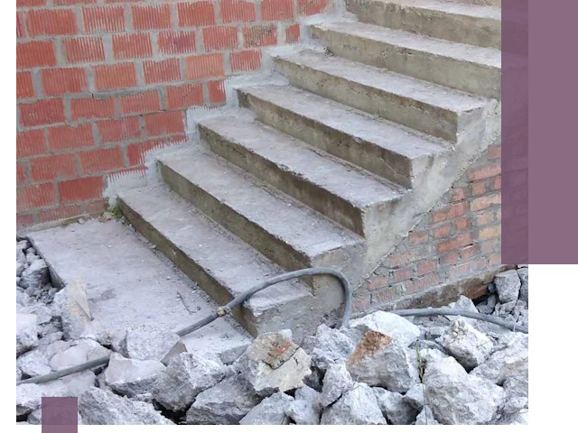 Демонтаж бетонных лестниц в Карпинске: быстро и безопасно