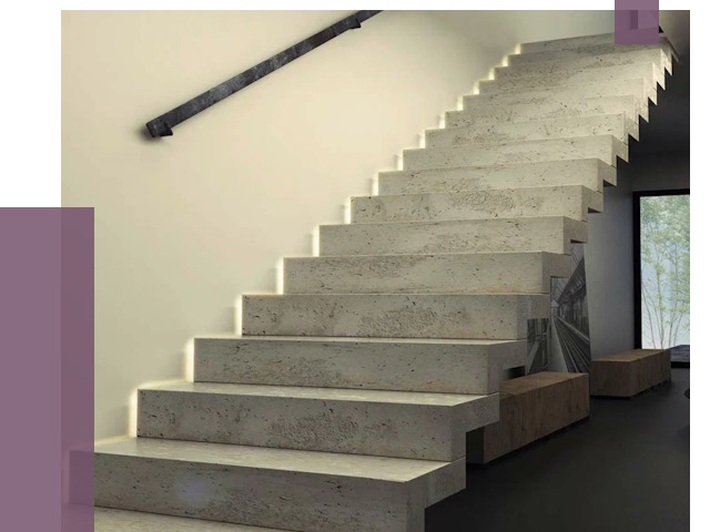 Облицовка бетонных лестниц в Карпинске от 4621 руб/м2 