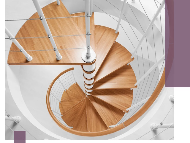 Изготовление винтовых лестниц под ключ в Карпинске