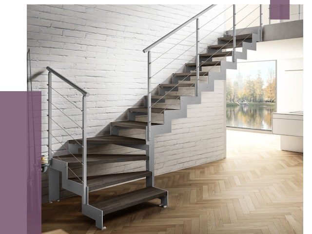 Г-образные лестницы под ключ в Карпинске от 37222 руб. | ПРОЛЁТ-Кпн