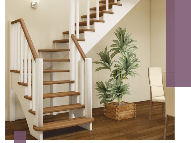 Г-образные лестницы под ключ в Карпинске — изготовление и монтаж