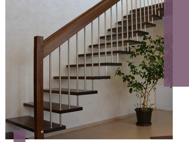 Лестницы на больцах под ключ в Карпинске – изготовление и монтаж