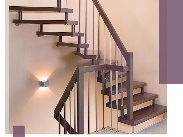 Изготовление лестниц на больцах в Карпинске под ключ