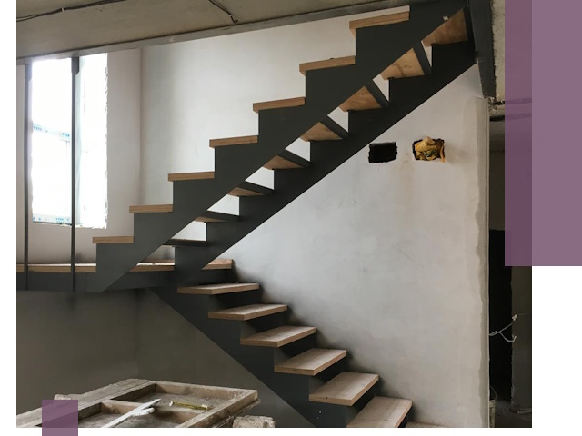 Изготовление лестниц на металлокаркасе в Карпинске от производителя