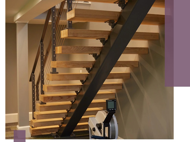 Лестницы на монокосоурах под ключ в Карпинске - изготовление и монтаж