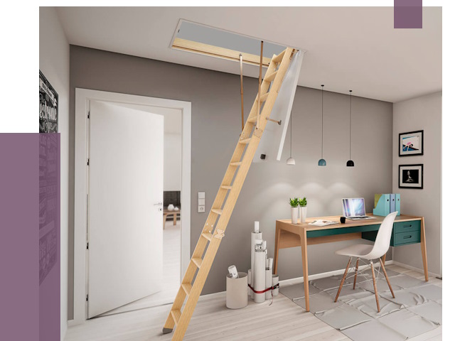 Чердачные лестницы в Карпинске — от 14632 руб. | ПРОЛЁТ-Кпн