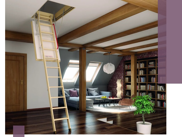 Чердачные лестницы под ключ в Карпинске: изготовление и монтаж