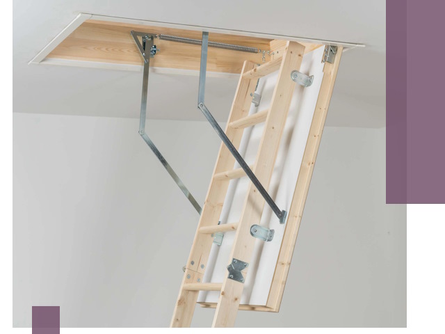 Установка чердачной лестницы под ключ в Карпинске