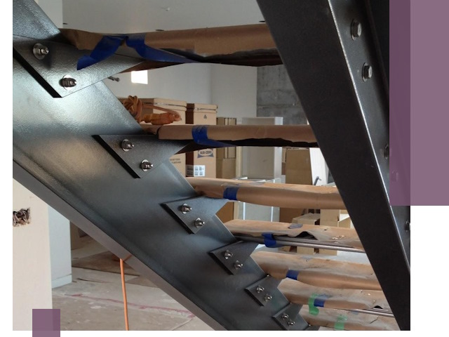 Усиление лестничных конструкций и усиление опор в Карпинске