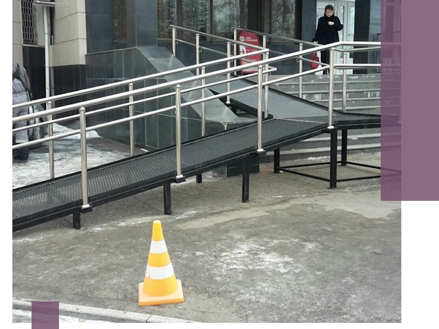 Стационарные пандусы под ключ в Карпинске — изготовление и монтаж