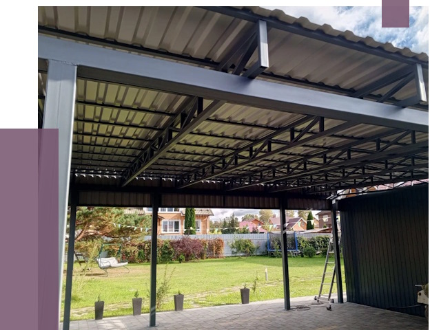 Монтаж навесов в Карпинске от 7393 руб. — установка навеса | ПРОЛЁТ-Кпн