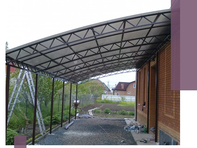 Профессиональный монтаж навесов под ключ в Карпинске