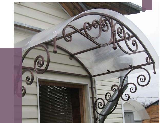 Изготовление козырьков в Карпинске от 7393 руб. — заказать | ПРОЛЁТ-Кпн