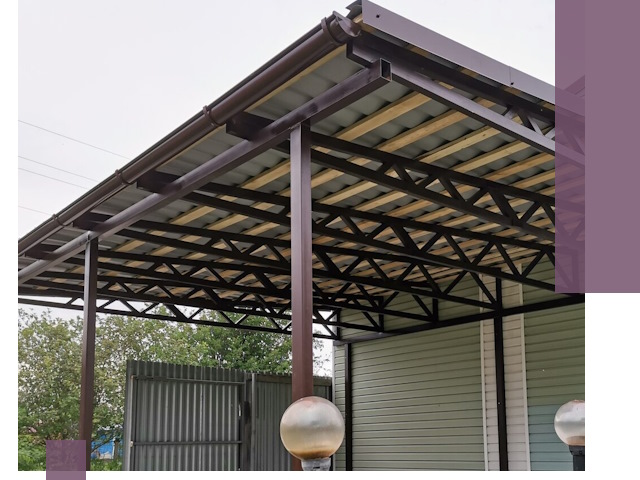 Навесы под ключ в Карпинске: изготовление, монтаж и гарантия