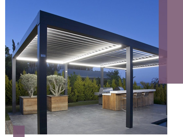 Навесы отдельно стоящие под ключ в Карпинске из металла и поликарбоната