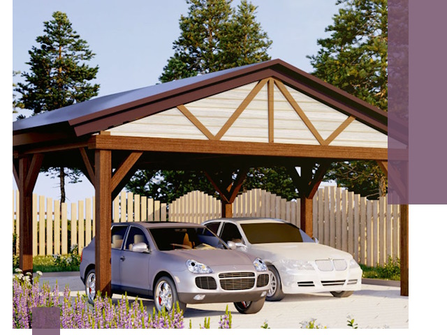 Навесы для автомобиля в Карпинске — изготовление и монтаж