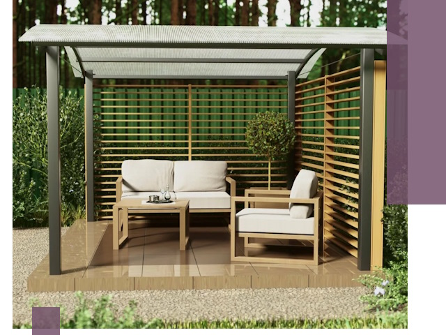 Навесы для дачи в Карпинске: изготовление, монтаж и демонтаж