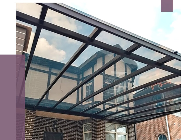 Навесы из поликарбоната в Карпинске от 8646 руб. под ключ — ПРОЛЁТ-Кпн