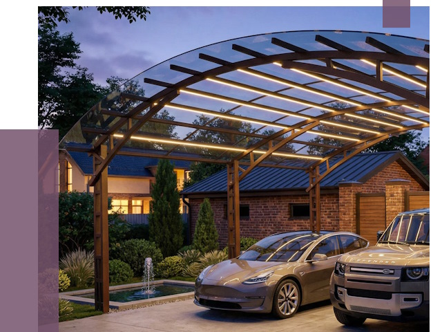 Металлические навесы в Карпинске от 12732 руб. под ключ — ПРОЛЁТ-Кпн