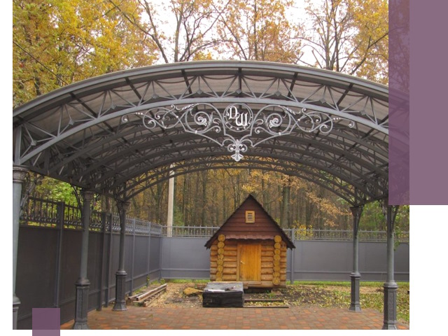 Кованые навесы премиум-класса под заказ в Карпинске