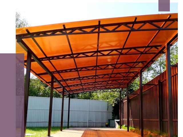 Односкатные навесы под ключ в Карпинске от 13194 руб. 