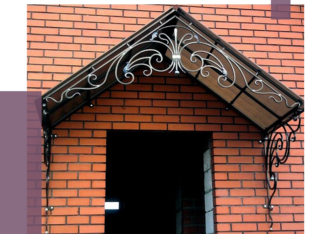 Металлические козырьки в Карпинске от 10730 руб. 