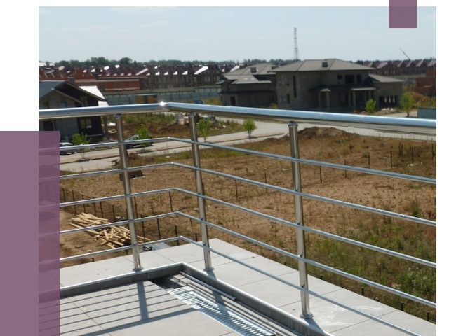 Парапеты из нержавеющей стали в Карпинске от 8009 руб. за м² | ПРОЛЁТ-Кпн