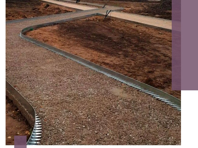 Металлические бордюры под ключ в Карпинске — изготовление и монтаж